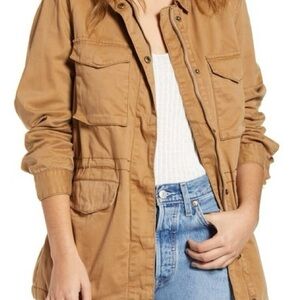 Thread & Supply Faux Fur Lined Utility Jacket